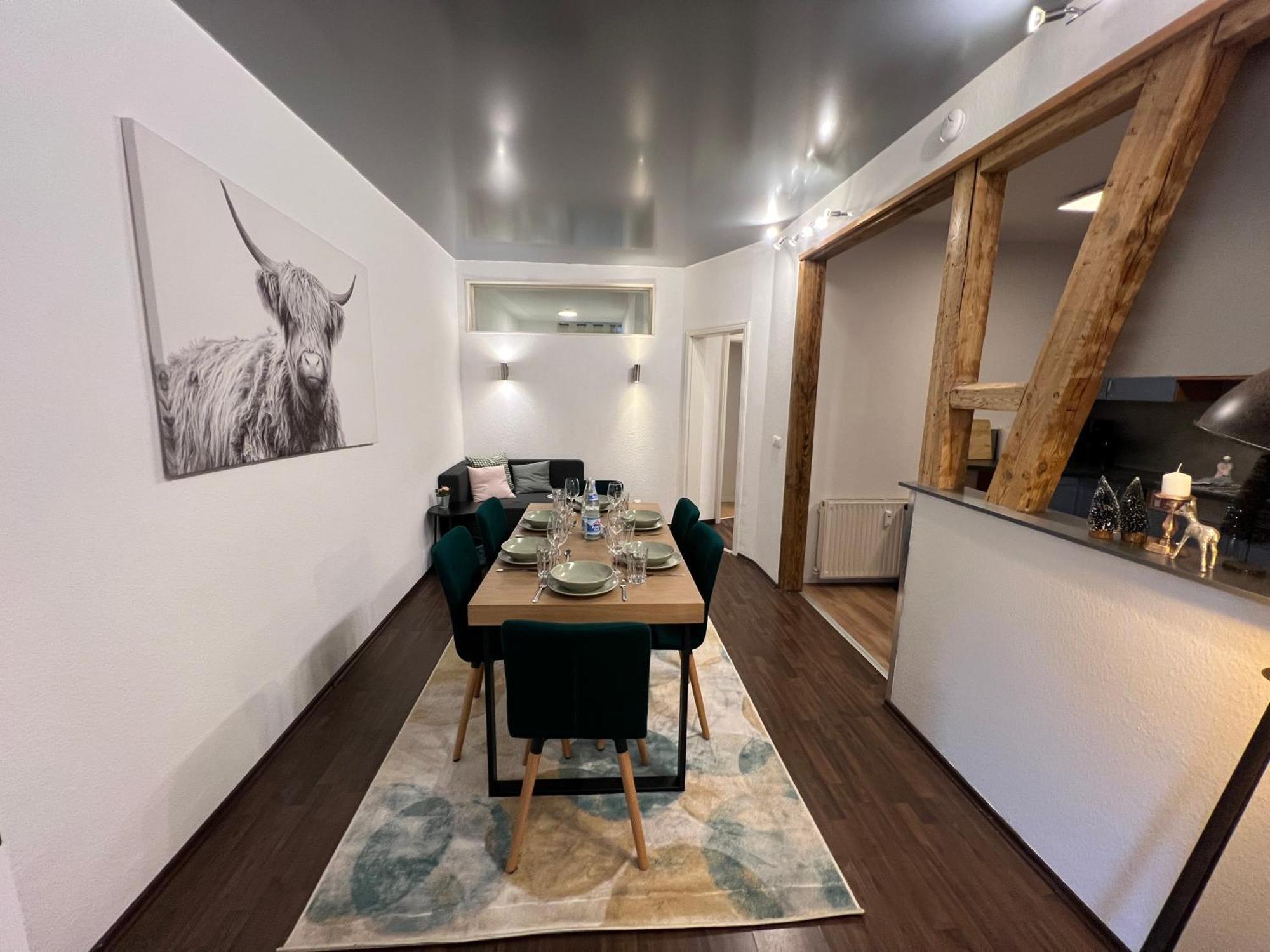 Apartment Humboldt 3 Schlafzimmer,Wifi, Netflix Parken, Terrasse, Klimatisiert, Naehe Zentrum 예나 외부 사진